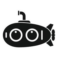 Underwater bathyscaphe icon simple vector. Submarine ship vector