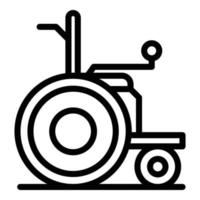 vector de contorno de icono de silla scooter. movilidad eléctrica