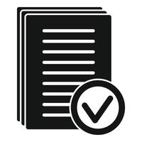 Standard regulation icon simple vector. Policy quality vector