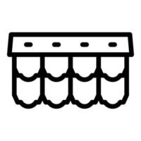 Roof renovation icon outline vector. House repair vector