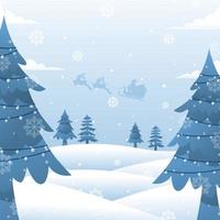 White Christmas Nature Background vector