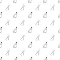 Microscope pattern, cartoon style vector