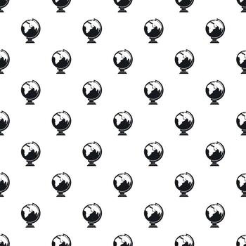 Globe pattern, simple style vector