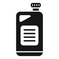 Oil canister icon simple vector. Car motor vector