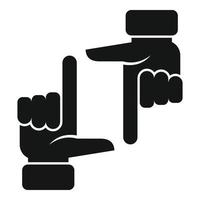 Work focus icon simple vector. Customer organization vector