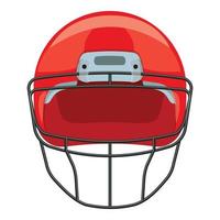 American football helmet icon cartoon vector. Game goal vector