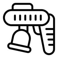 Painter plastic gun icon outline vector. Repair paint vector