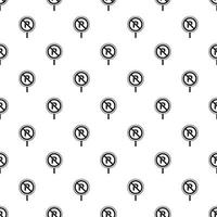 Parking is prohibited pattern, simple style vector