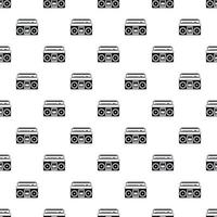 Boombox pattern, simple style vector