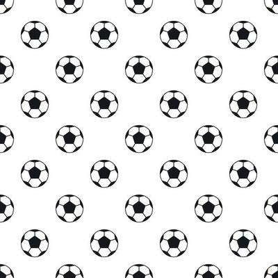 Soccer ball pattern, simple style