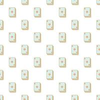 Playing cards pattern, cartoon style vector