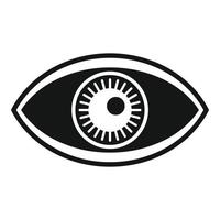 Eye watch icon simple vector. View vision vector