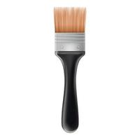 Small brush icon, realistic style vector