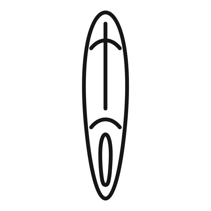 Surf Board Outline Vector Art, Icons, and Graphics for Free Download