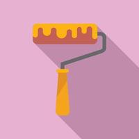 Redesign paint roller icon flat vector. Web ui vector