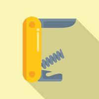 Travel multitool icon flat vector. Army pocket vector