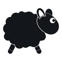 Sheep icon, simple style vector