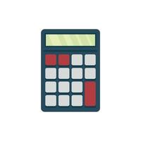 gerente de oficina calculadora icono plano aislado vector