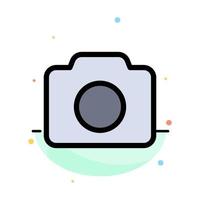 Camera Image Basic Ui Abstract Flat Color Icon Template vector