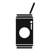 Airline soda drink icon simple vector. Food meal vector