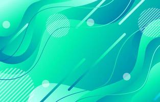 Blue Green Fluid Gradient Background vector