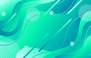 Blue Green Fluid Gradient Background vector