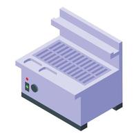 Home bbq device icon isometric vector. Grill food vector