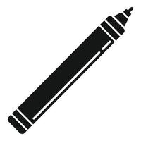 vector simple del icono de la pluma del artista. kit de cepillo