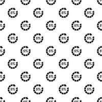 Web preloader, 5 percent pattern, simple style vector