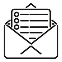 Mail database icon outline vector. Platform system vector