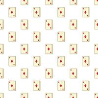 Playing card diamonds pattern, cartoon style vector