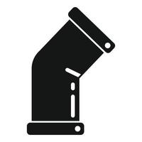 Pipe part icon simple vector. Metal tube vector