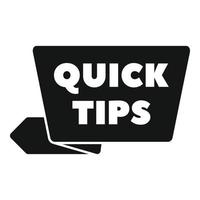 Creative tip icon simple vector. Quick trick vector