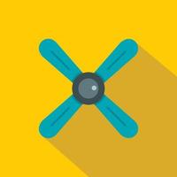 Propeller icon, flat style vector