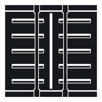 Jalousie icon, simple style vector