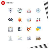 User Interface Pack of 16 Basic Flat Colors of lower cost fathers day consumption biking Editable Pack of Creative Vector Design Elements