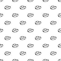 Piece of meat pattern, simple style vector