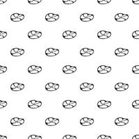 Piece of meat pattern, simple style vector