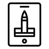 Pen digital icon outline vector. Computer digital vector