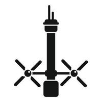 Wind power equipment icon simple vector. Energy nature vector