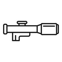 Telescopic cross icon outline vector. Rifle scope vector