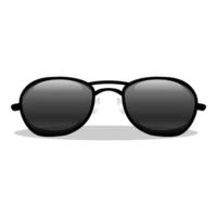 Police glasses icon cartoon vector. Officer sunglasses vector