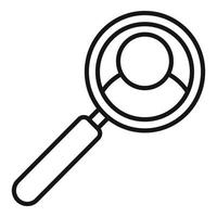 Hire job magnifier icon outline vector. Online search vector