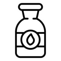 Glass vegetable milk icon outline vector. Almond soy vector