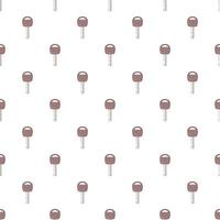 Car key pattern, cartoon style vector