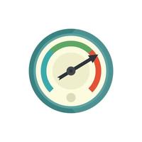 Change barometer icon flat isolated vector