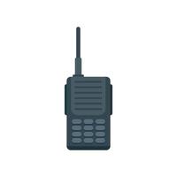 Safari hunting walkie talkie icon flat isolated vector