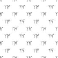 Icicles pattern, simple style vector