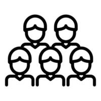 Gamer group icon outline vector. Play online vector