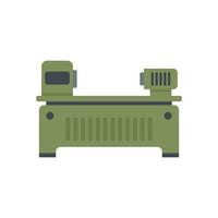 Boring lathe icon flat isolated vector